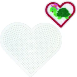 Strijkkralen>Hama Strijkkralen Grondplaat Hart Groot