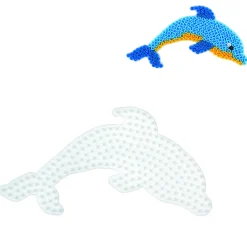 Strijkkralen>Hama Strijkkralen Grondplaat Dolfijn Wit