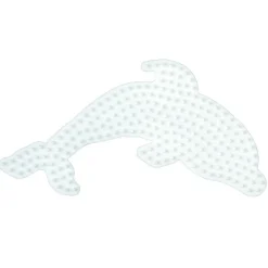 Strijkkralen>Hama Strijkkralen Grondplaat Dolfijn Wit