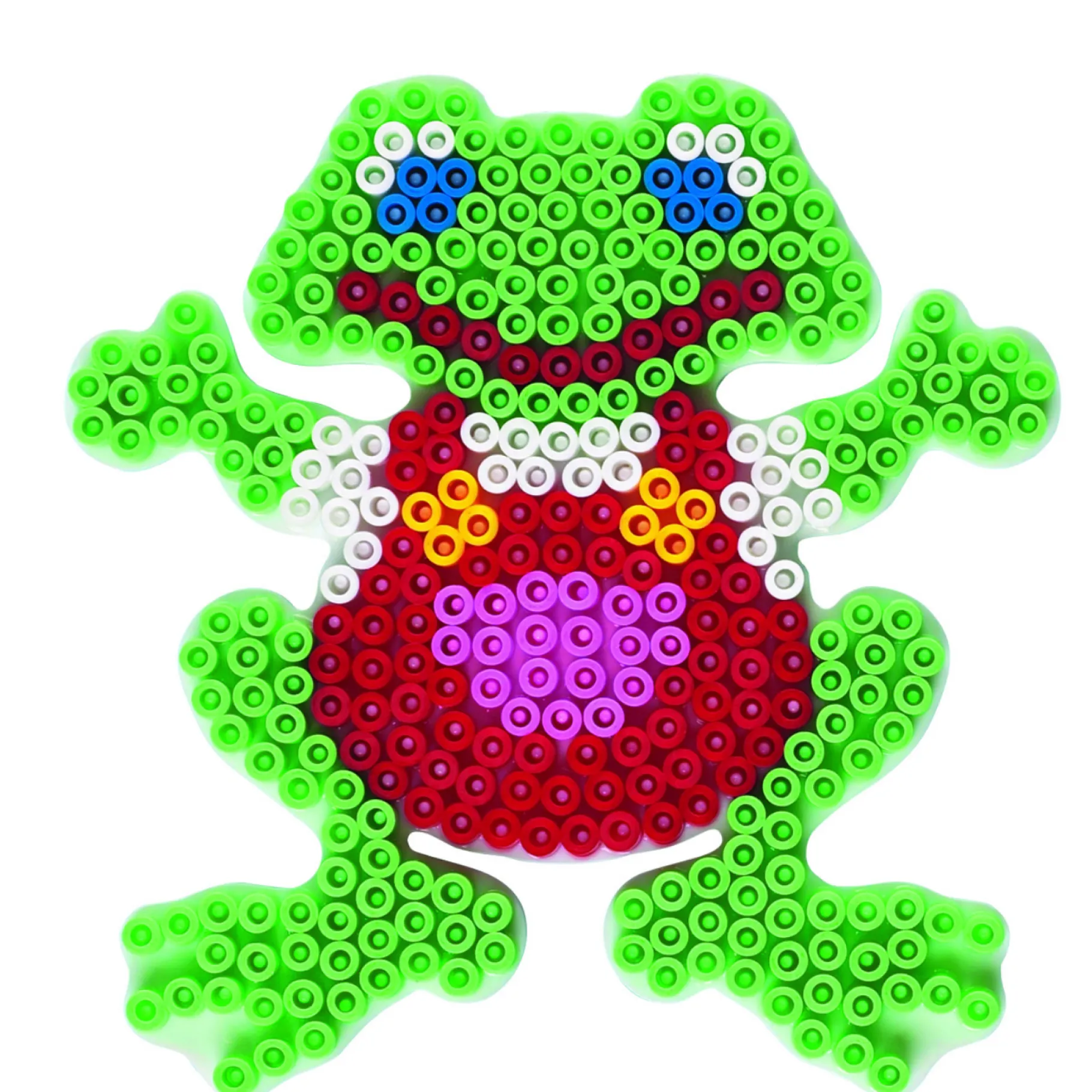 Strijkkralen>Hama Strijkkralen Grondplaat Kikker Wit