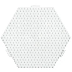 Strijkkralen>Hama Strijkkralen Grondplaat Zeshoek Koppelbaar Wit