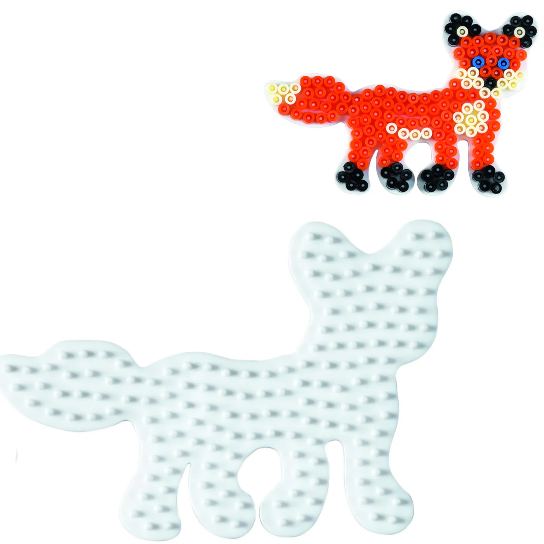 Strijkkralen>Hama Strijkkralen Grondplaat Vos Wit