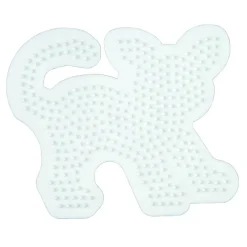 Strijkkralen>Hama Strijkkralen Grondplaat Kat Wit