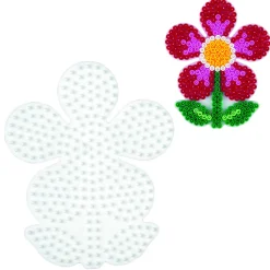 Strijkkralen>Hama Strijkkralen Grondplaat Bloem Wit