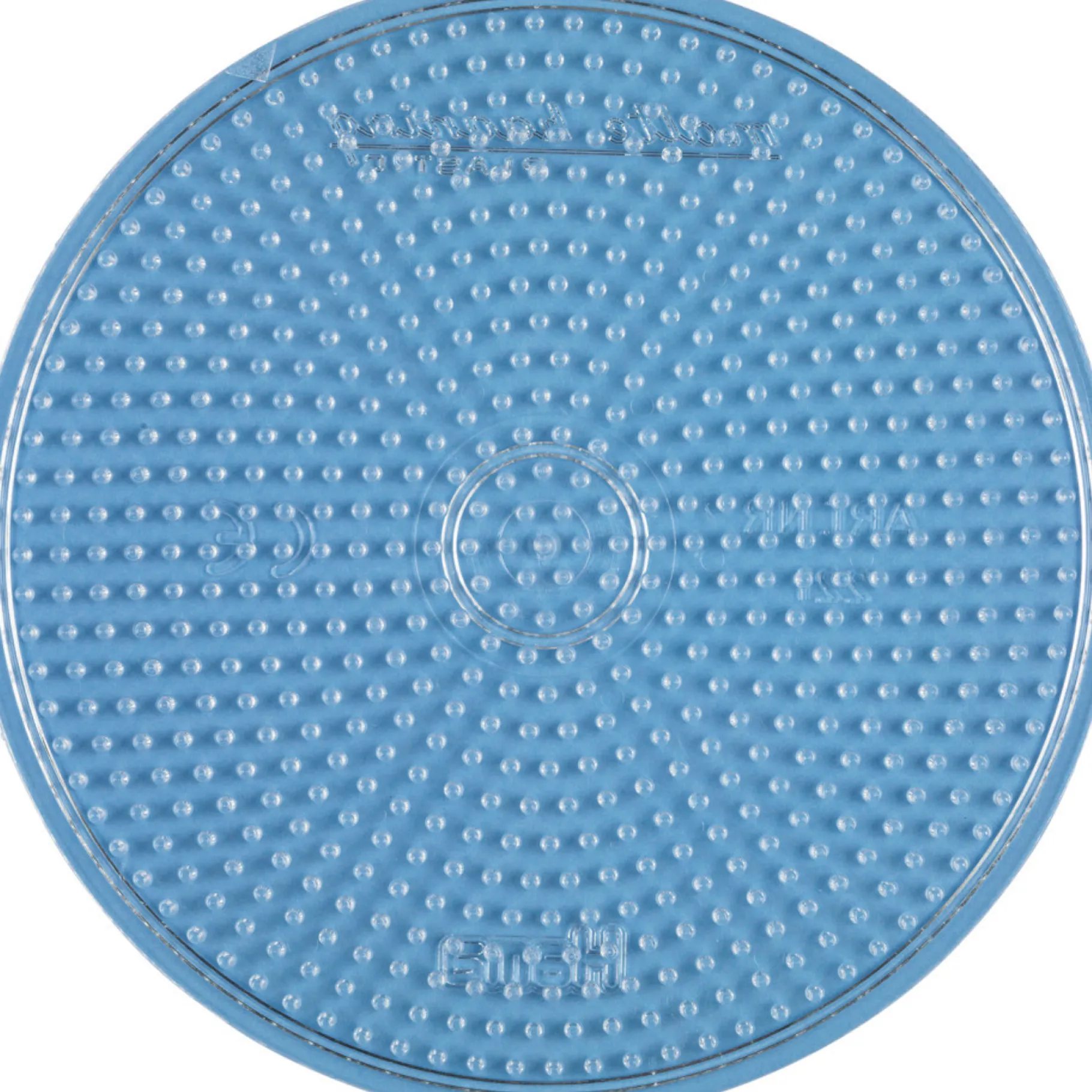 Strijkkralen>Hama Strijkkralen Grondplaat Rond Groot Transparant