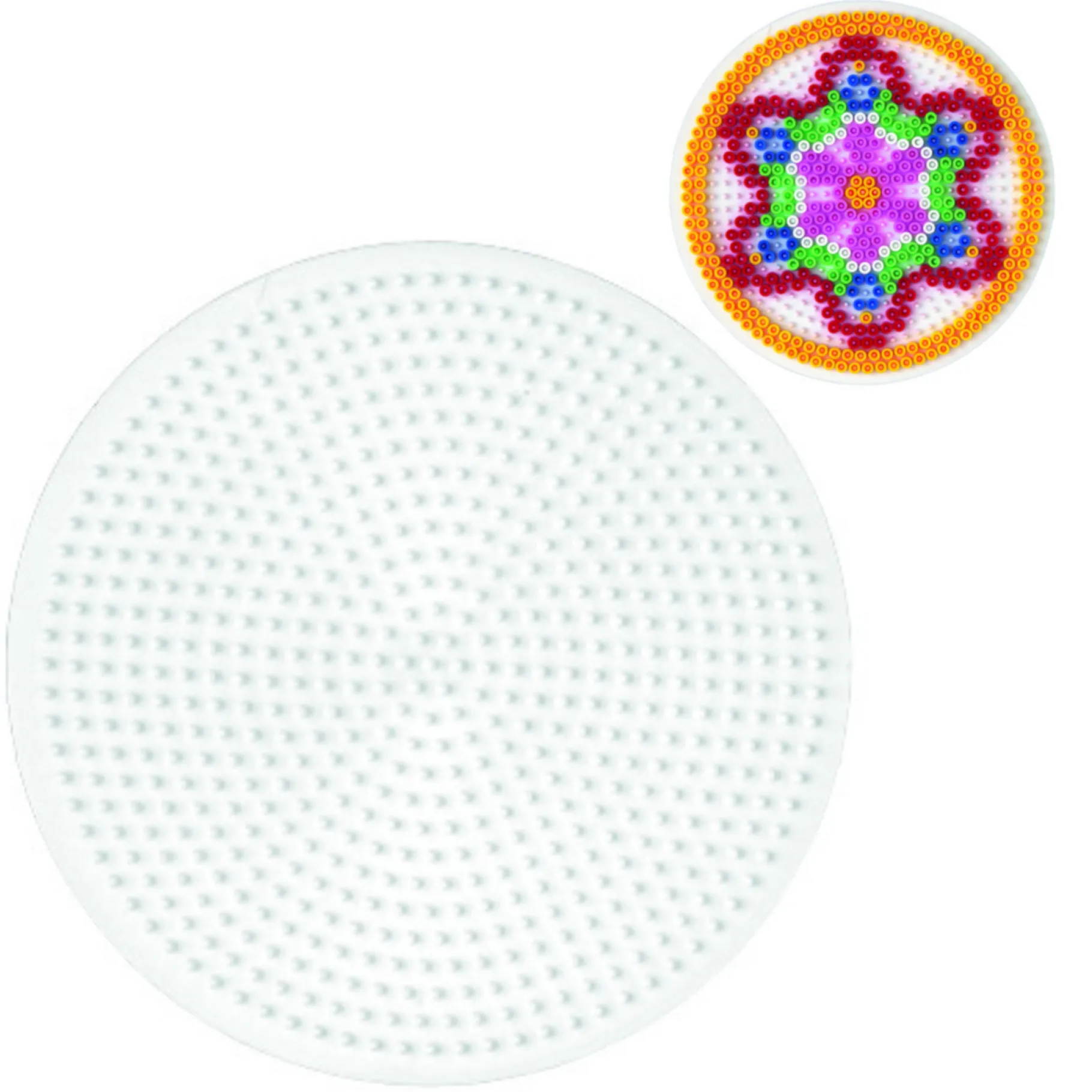 Strijkkralen>Hama Strijkkralen Grondplaat Rond Groot