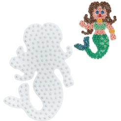 Strijkkralen>Hama Strijkkralen Grondplaat Zeemeermin Wit