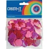 Knutselsets> Hobbyset Create-it Foam Hartjes Glitter