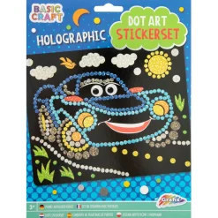 Stickers>Grafix Holographic Dot Stickerset, 3 ass.  22 x 18 cm