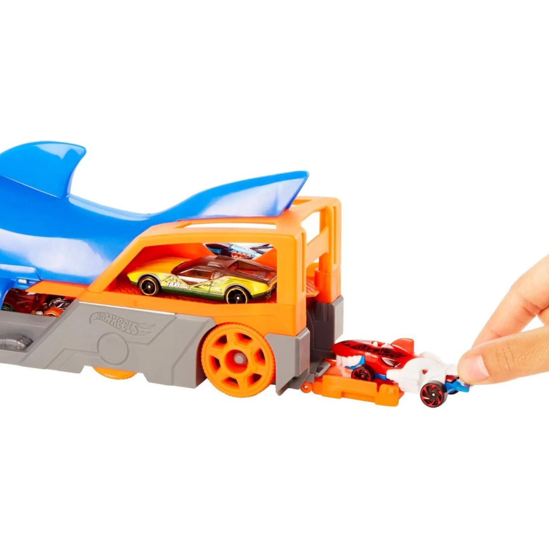 Voertuigen> Hot Wheels City Haaien Transportwagen