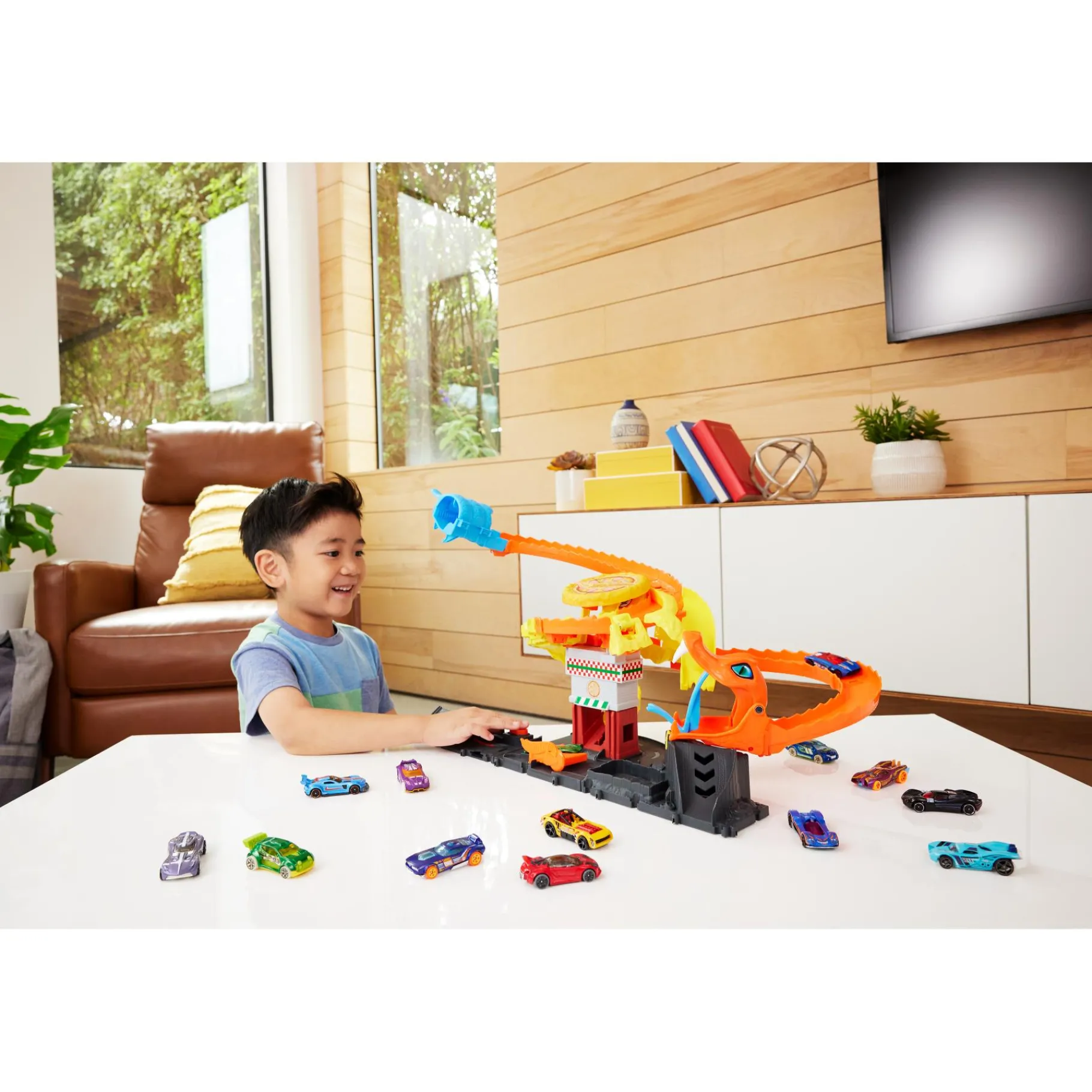 Stuntsets|Jongens> Hot Wheels city pizza slam cobra attack