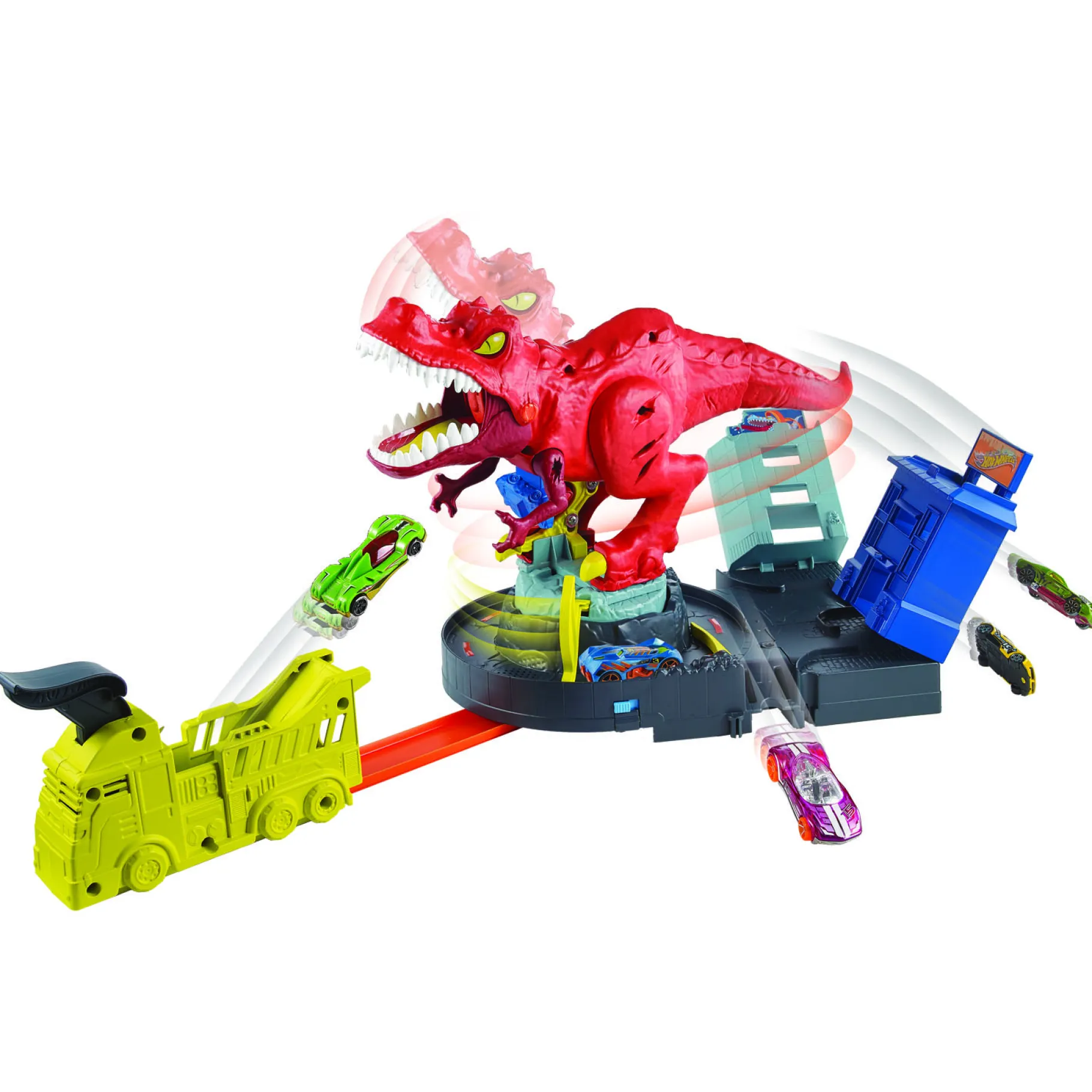 Racebanen|Jongens>Mattel Hot Wheels City T-Rex Rampage