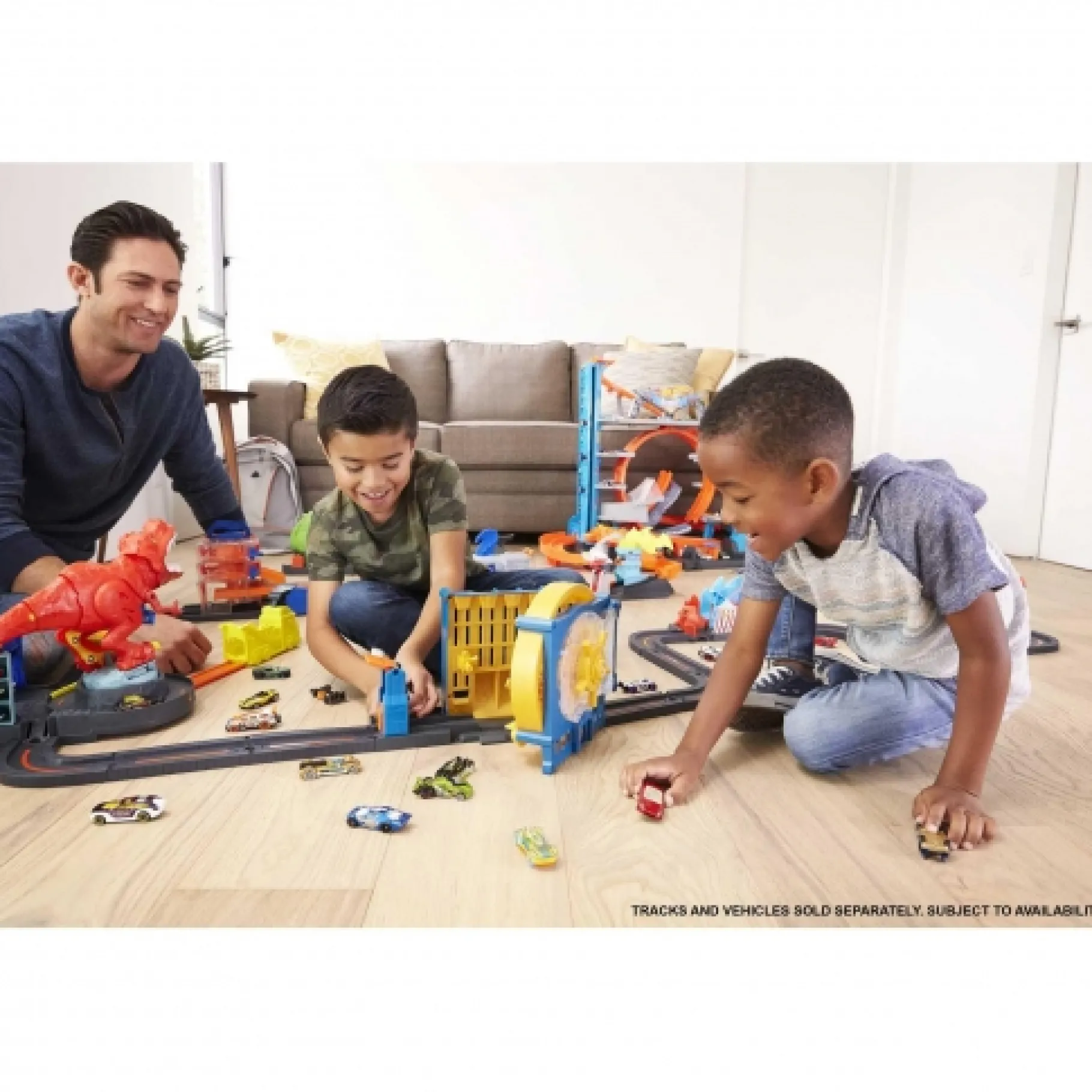 Racebanen|Jongens>Mattel Hot Wheels City T-Rex Rampage