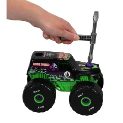 Jongens|Auto's></noscript> Hot Wheels Monster Jam Mechanix 1:18 Build 'N Re-Build Grave Digger