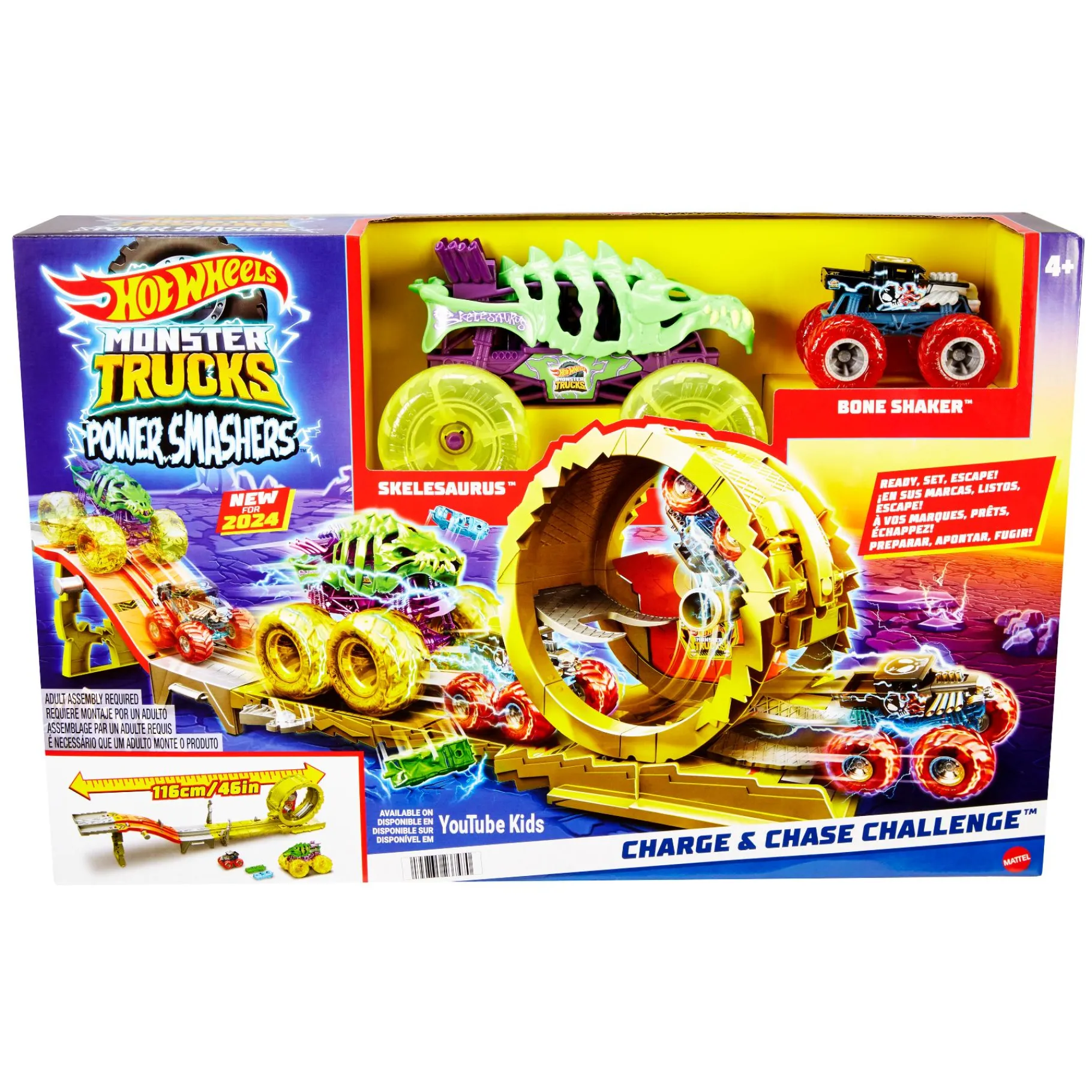 Auto's|Jongens> Hot Wheels Monster Truck Arena Smashers: Rhinomite's Chargin' Challenge