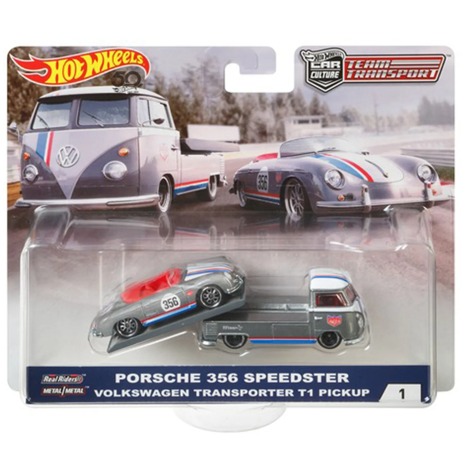 Jongens|Auto's>Mattel Hot Wheels Premium team transport 2 pak assorti