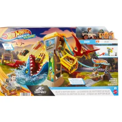 Jongens> Hot Wheels racerverse blauw raptor rush track set