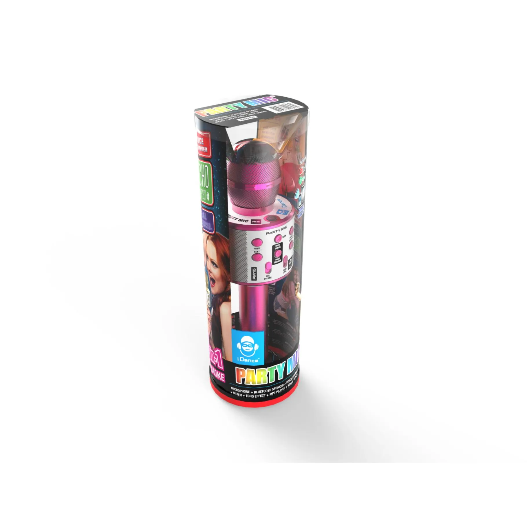 Disco>Idance bluetooth party microfoon roze