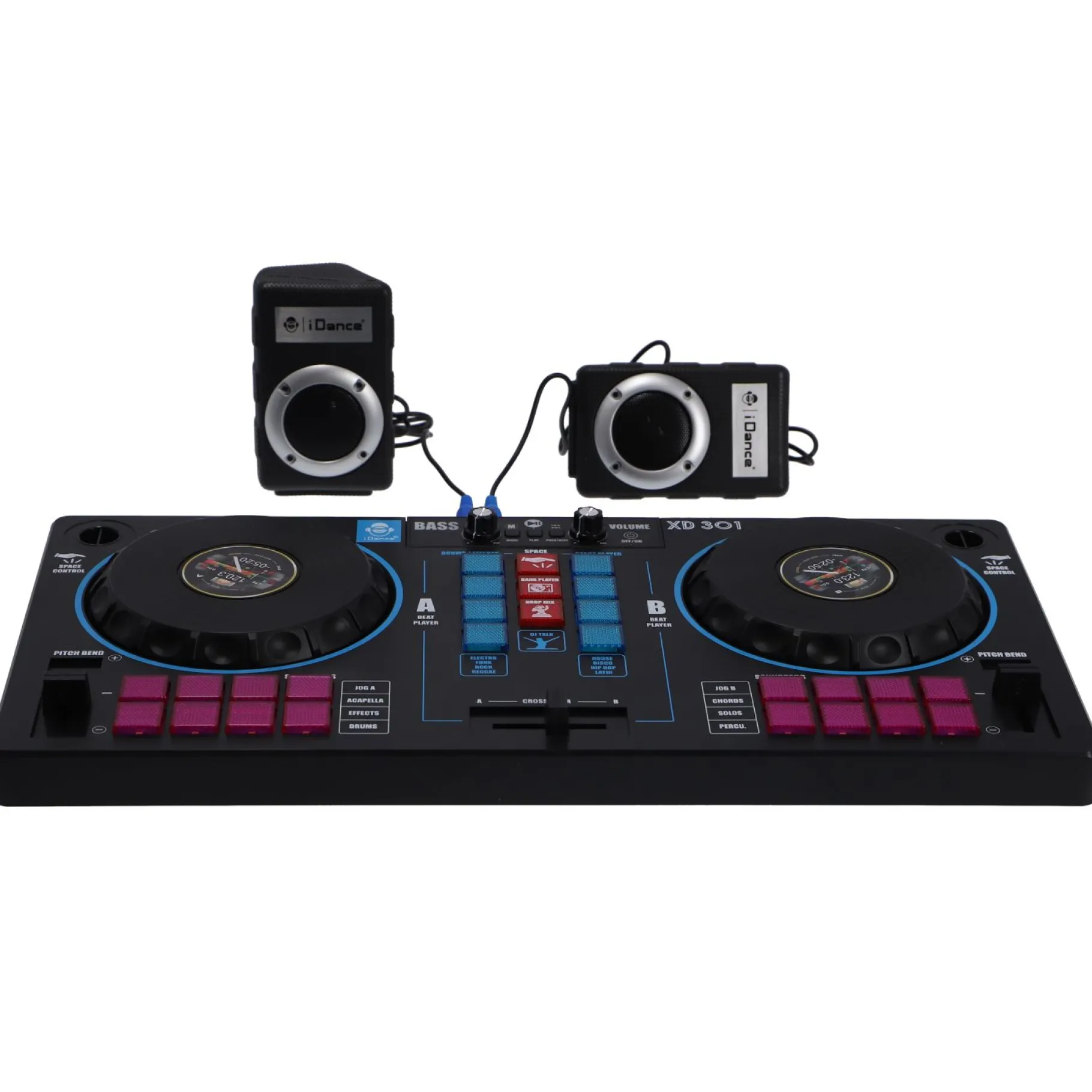 Disco> Idance dj mixer pro met 2 speakers
