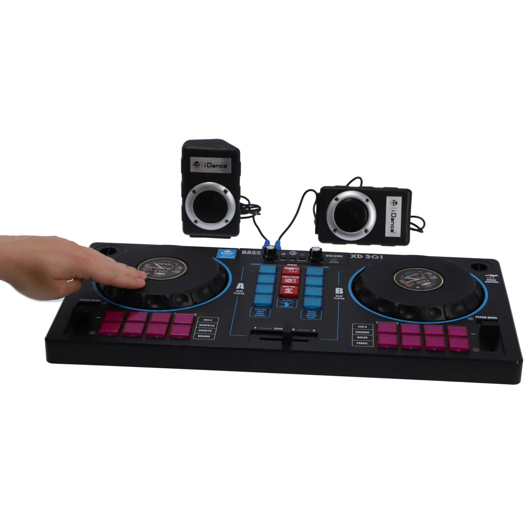 Disco> Idance dj mixer pro met 2 speakers