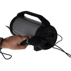 Disco></noscript> Idance party speaker cyclone met microfoon