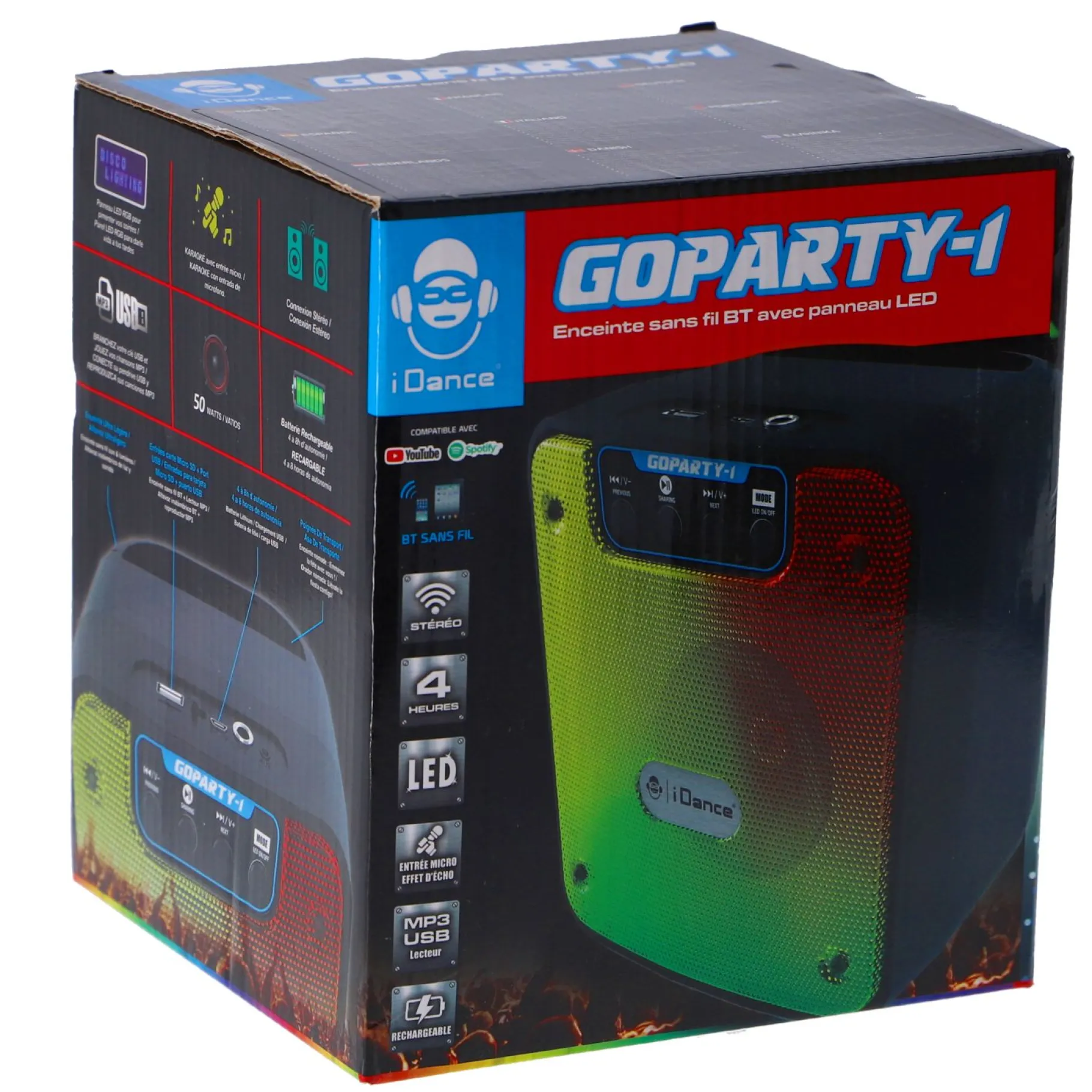 Disco>Idance speaker met licht pro