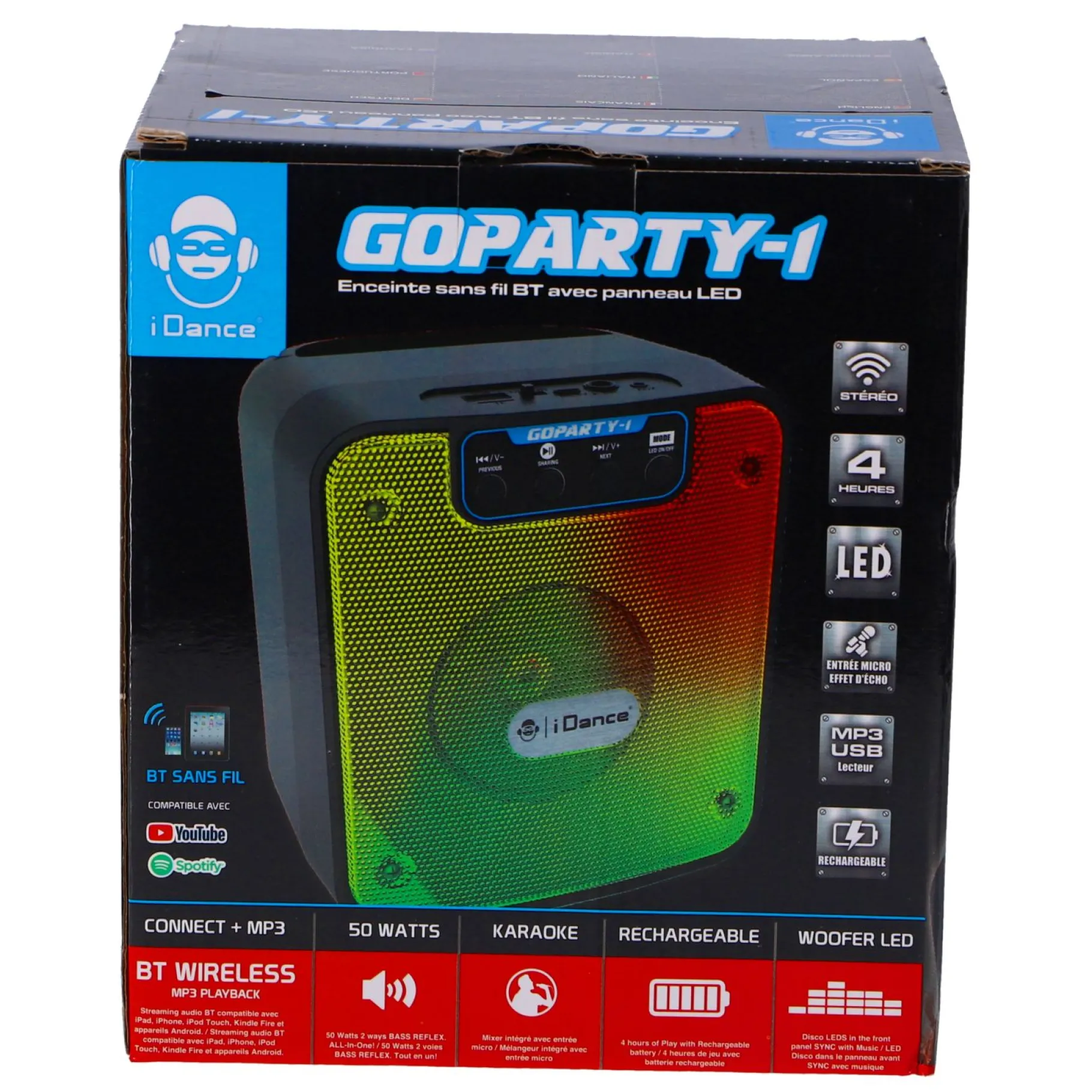 Disco>Idance speaker met licht pro