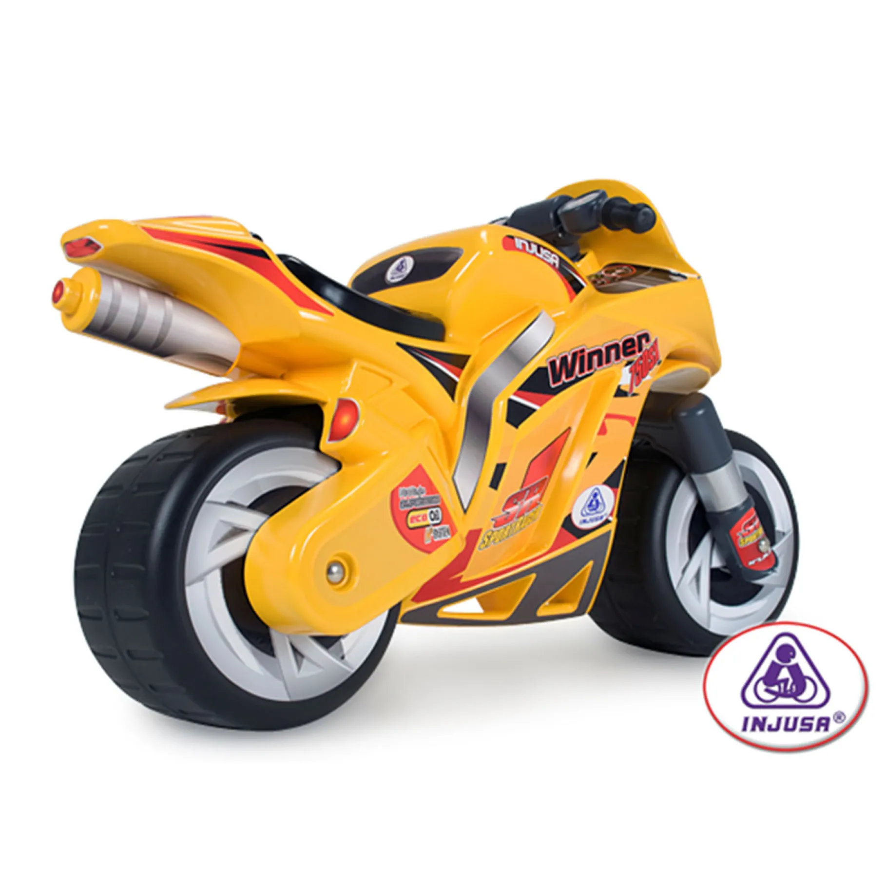 Loopfiguren> Injusa Loopfiets Motor Speed Bike Geel
