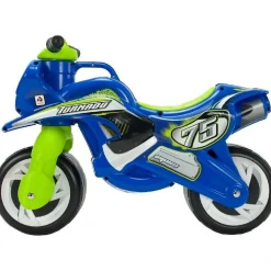 Loopfiguren|Jongens>Injusa loopfiguur bike Tornado blauw/groen