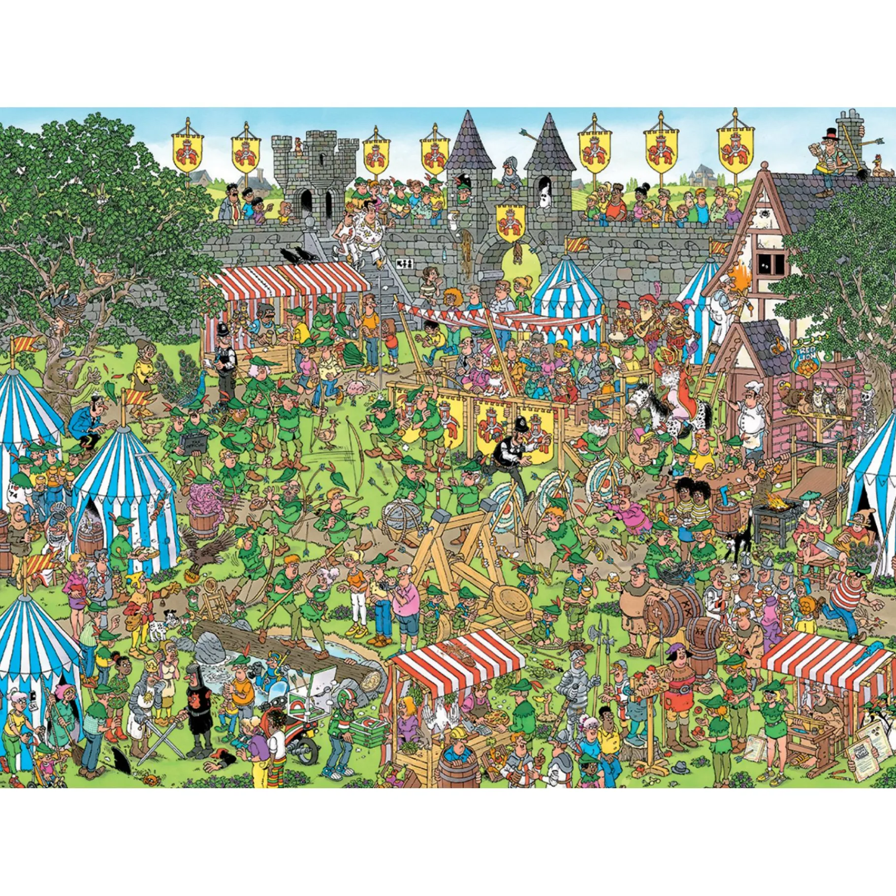 Legpuzzels>Jumbo Jan Van Haasteren puzzel Robin Hood festival 1500 stukjes