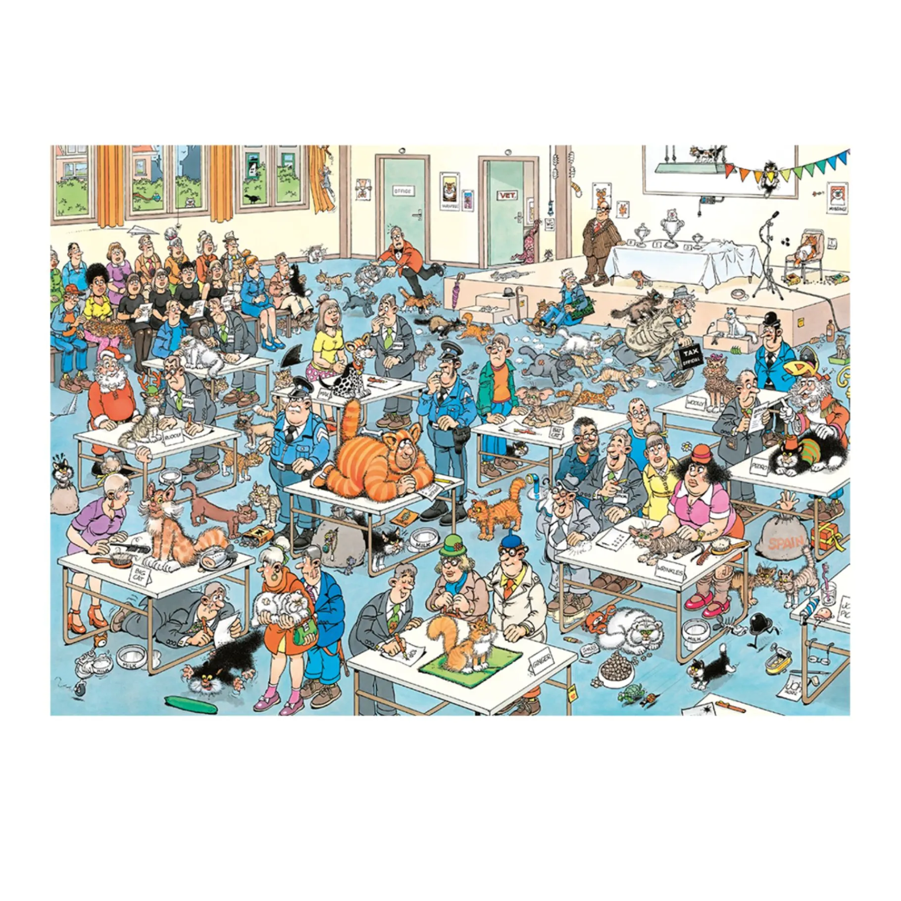 Legpuzzels>Jumbo Jan Van Haasteren Puzzel Kattenshow 1000 Stukjes