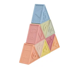 Babyspeelgoed></noscript>Jipy bioplastic 9 zachte blokken driehoek