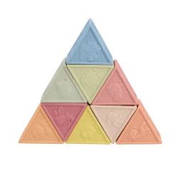 Babyspeelgoed></noscript>Jipy bioplastic 9 zachte blokken driehoek