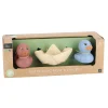 Badspeelgoed>Jipy Bioplastic set 2 badeendjes en 1 bootje assorti