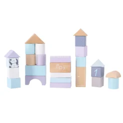 Houten Blokken>Jipy Blokkenton Hout Uni 48-delig