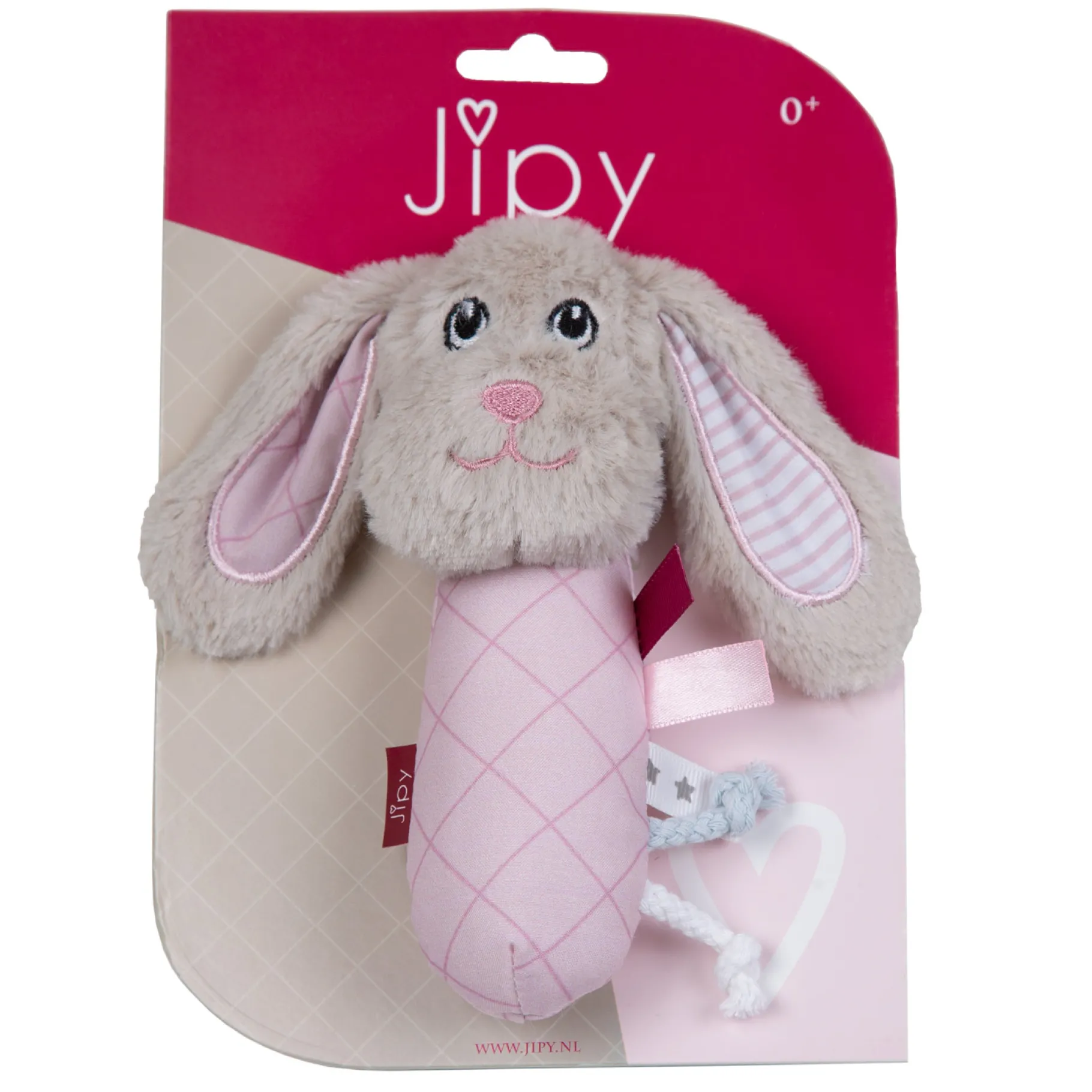 Rammelaars>Jipy Knijpdiertje Hond Roze