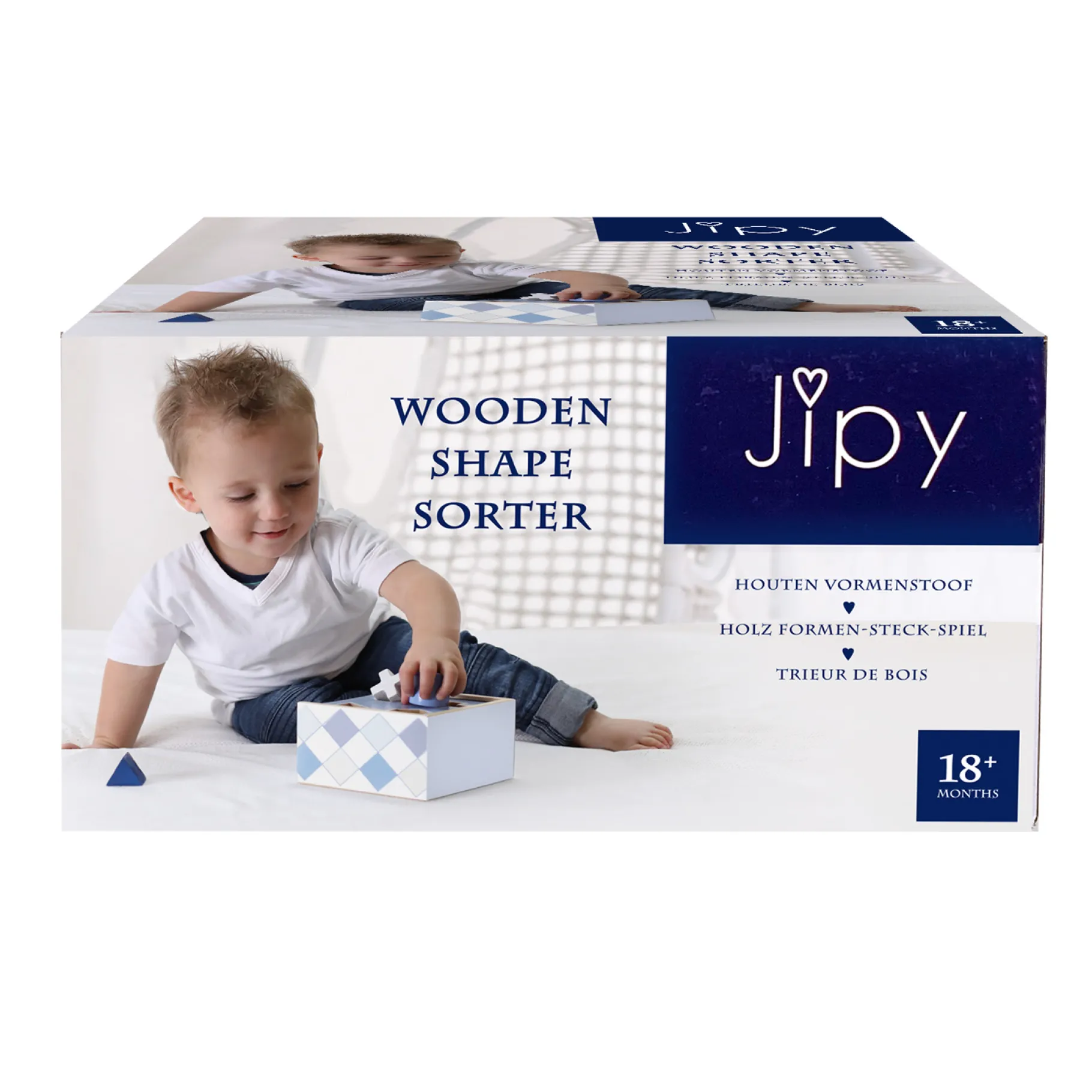 Stapeltorens>Jipy Stapeltoren Hout Blauw