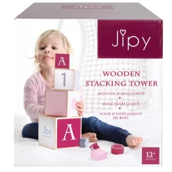 Stapeltorens></noscript>Jipy Stapeltoren Hout Roze