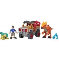 Dino's|Jongens>Mattel Jurrasic World Imaginext Speelset Met Jeep