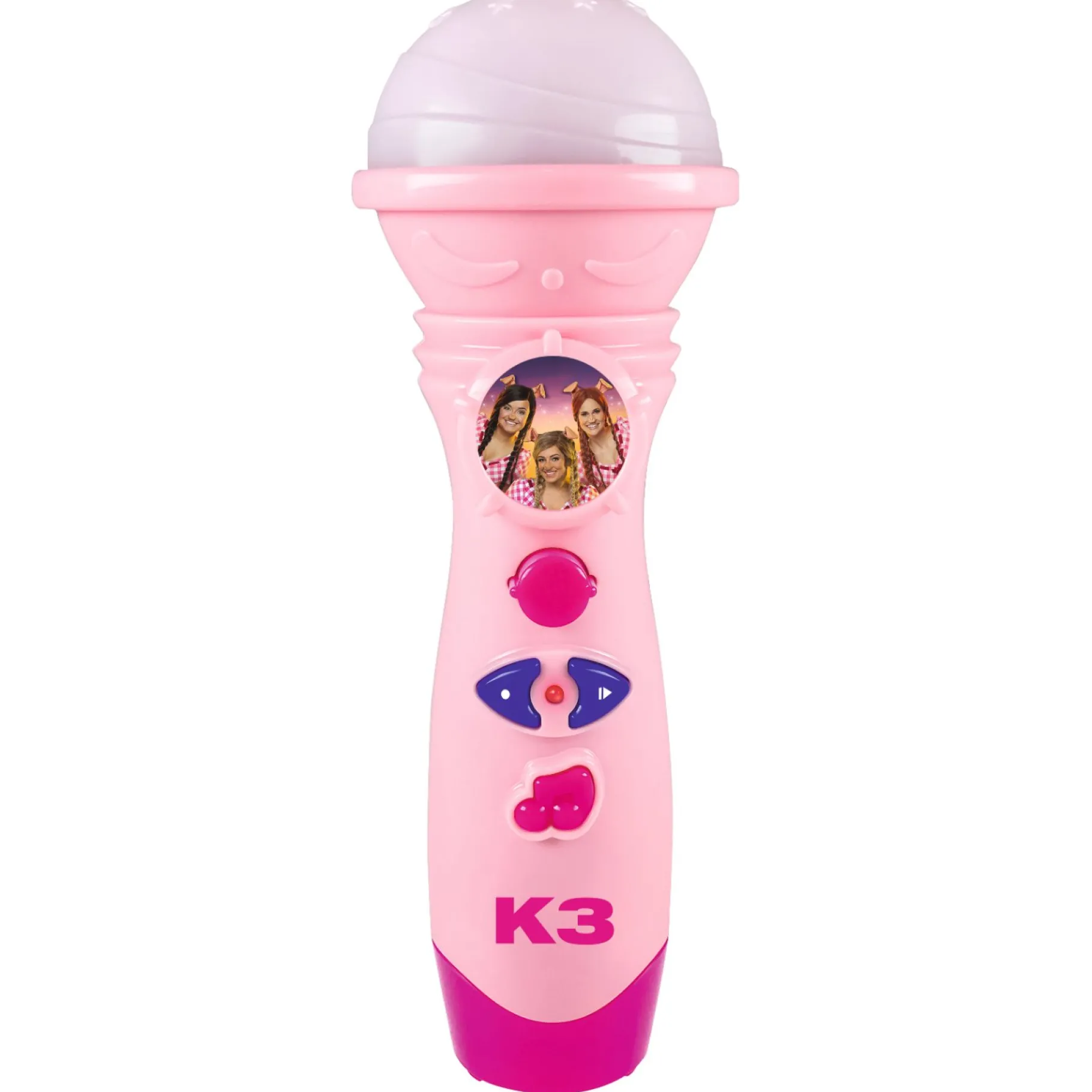 Speelgoedmicrofoons>Studio 100 K3 Microfoon Met Stemopname Roze