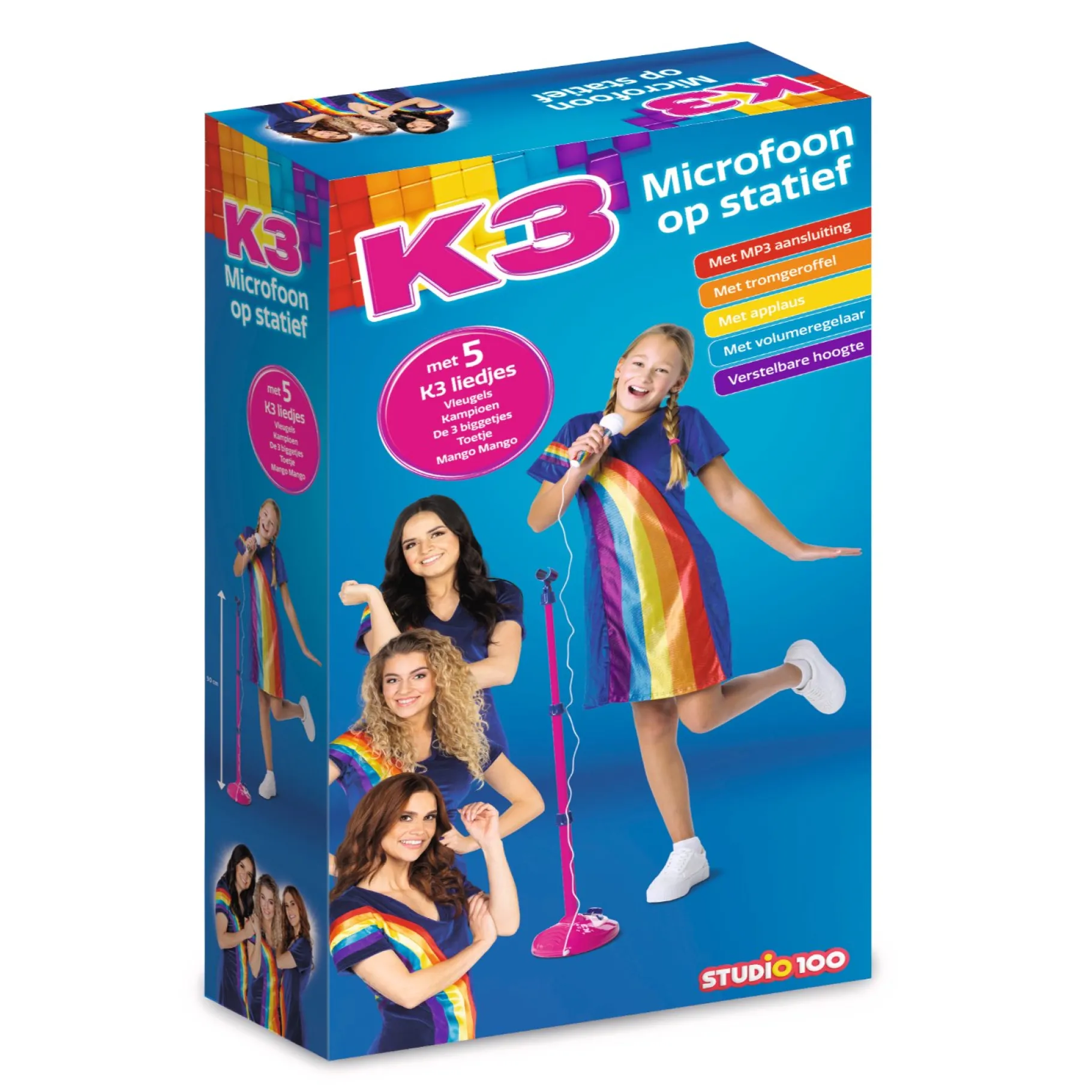 Speelgoedmicrofoons>Studio 100 K3 Microfoon Op Statief