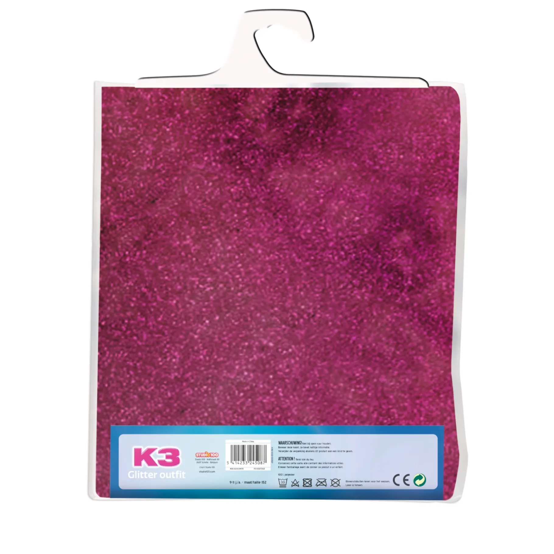 Verkleden|Meisjes>Studio 100 K3 Verkleedkleding Outfit Broekpak Glitter Roze 3-5 Jaar