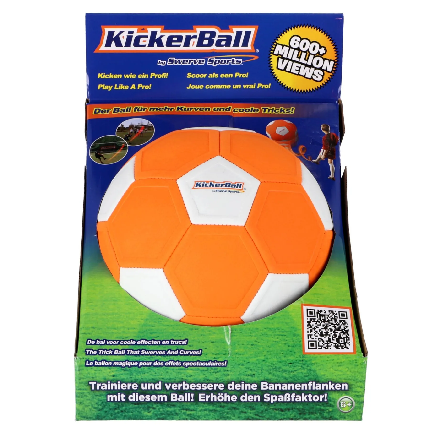 Speelballen>Kickerball Voetbal oranje maat 4