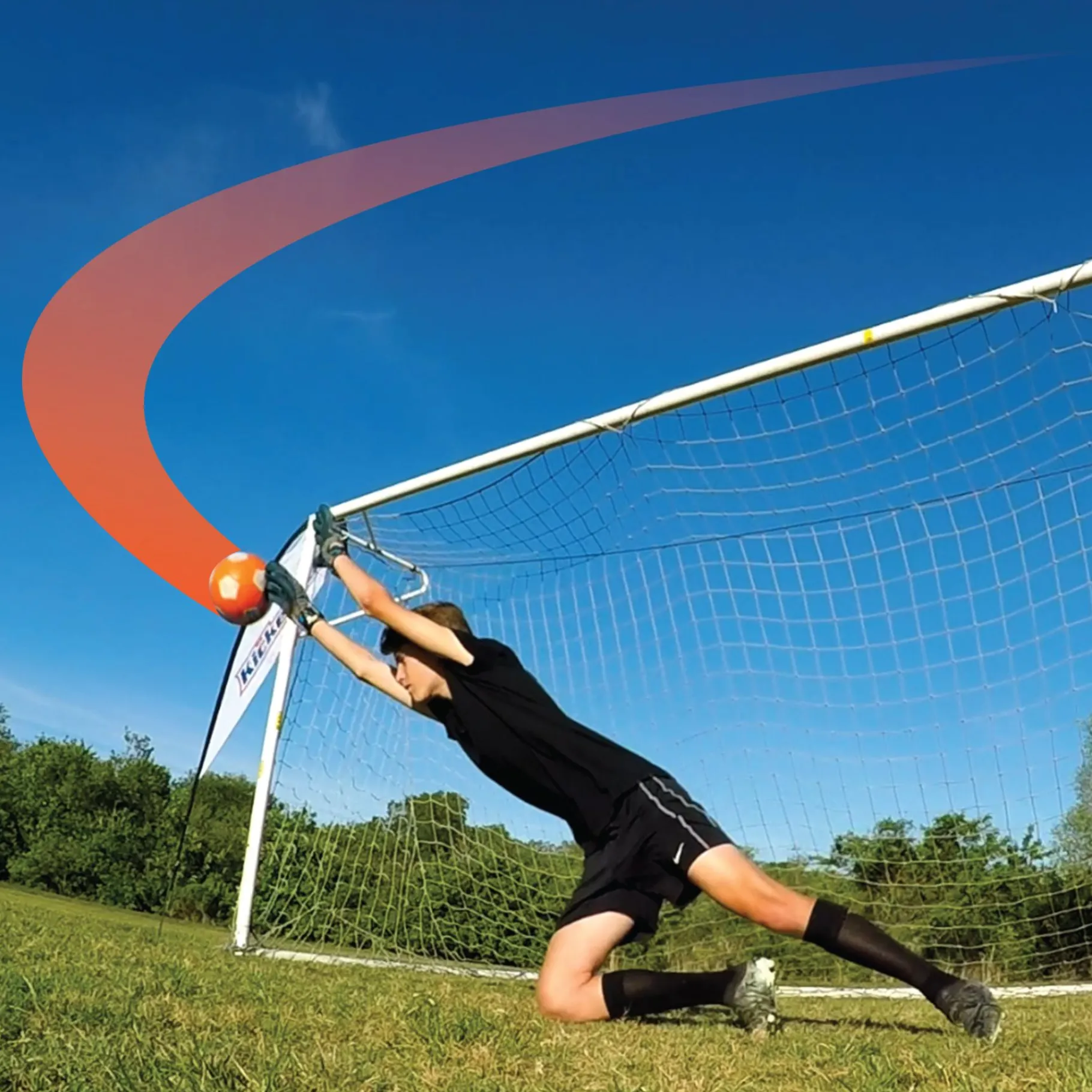 Speelballen>Kickerball Voetbal oranje maat 4