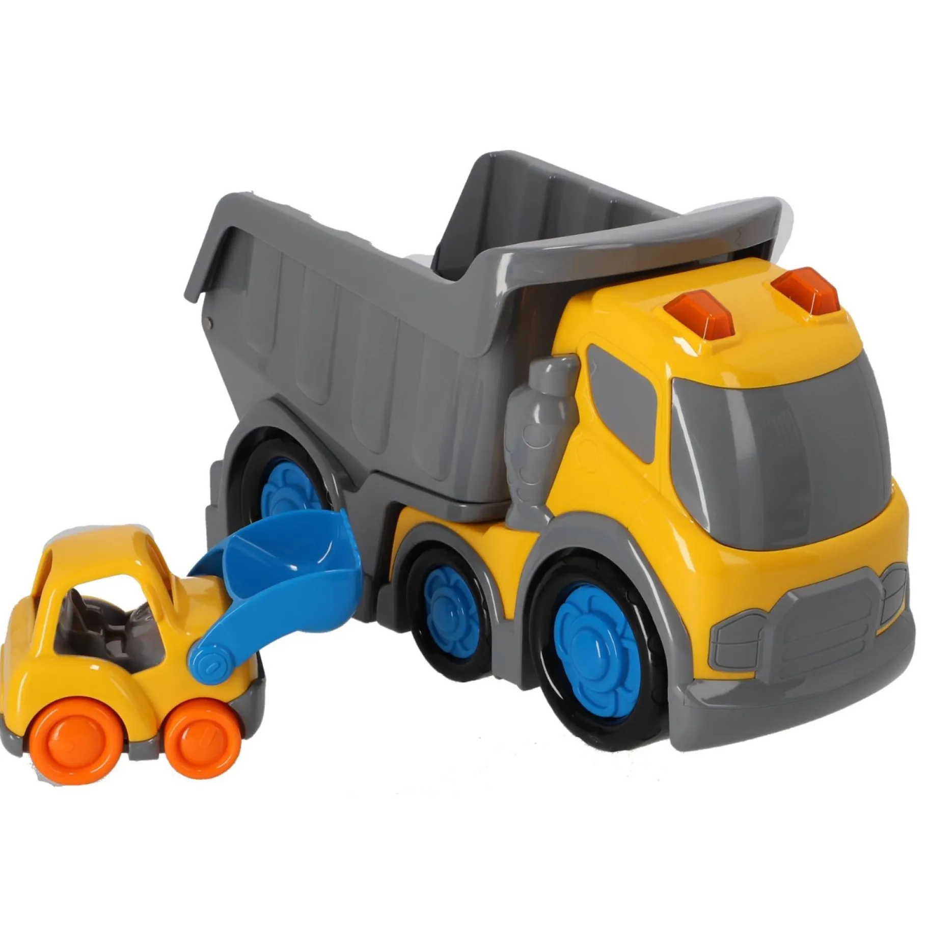Voertuigen|Baby Voertuigen> KiddyGo dump truck met licht en geluid 31 cm