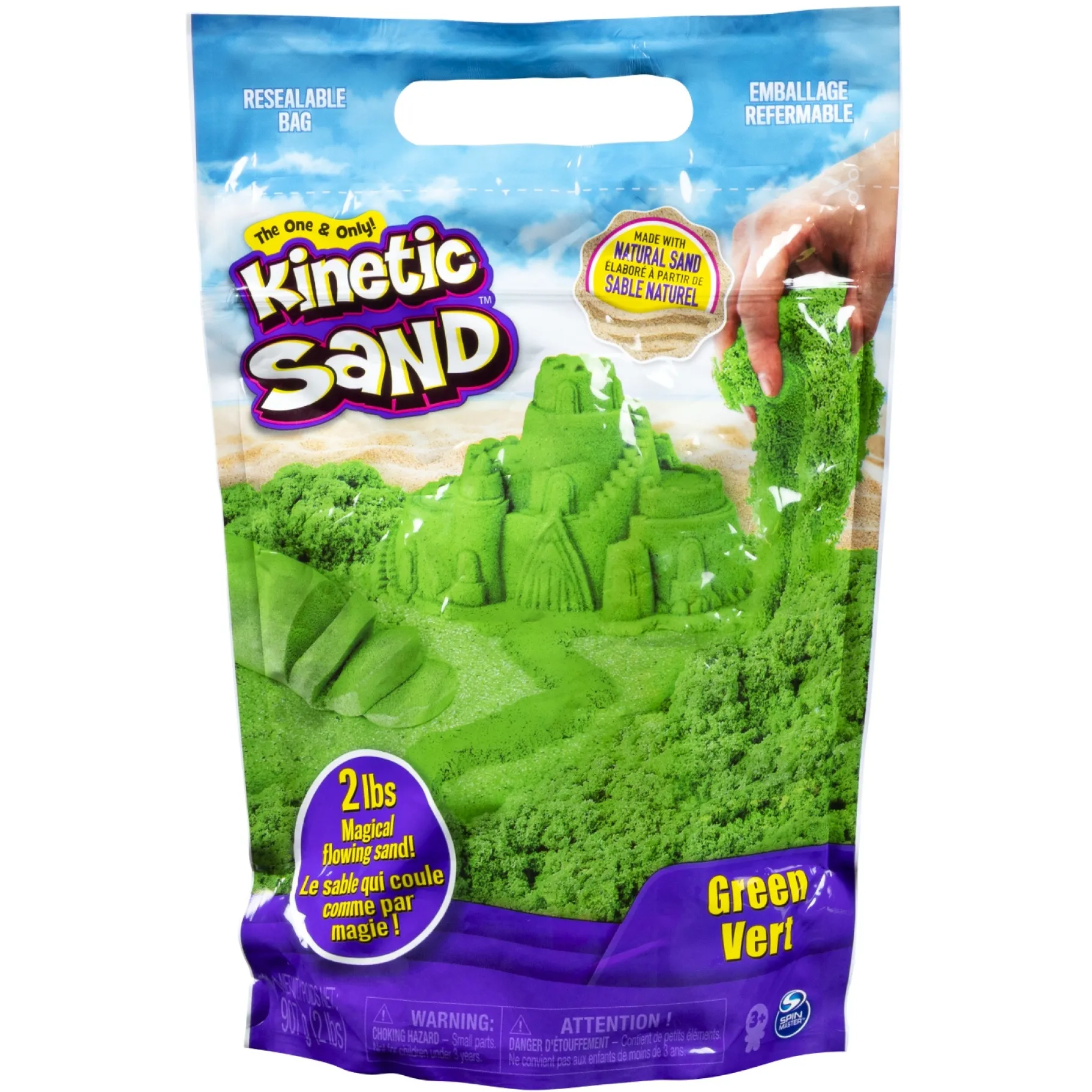Speelzand|Speelmais>Spinmaster Kinetic Sand Colour Sand Bag Green (907 G)