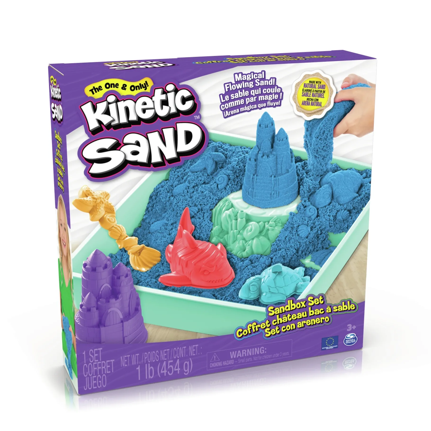 Speelzand|Speelmais>Spinmaster Kinetic Sand Sand Box Blue
