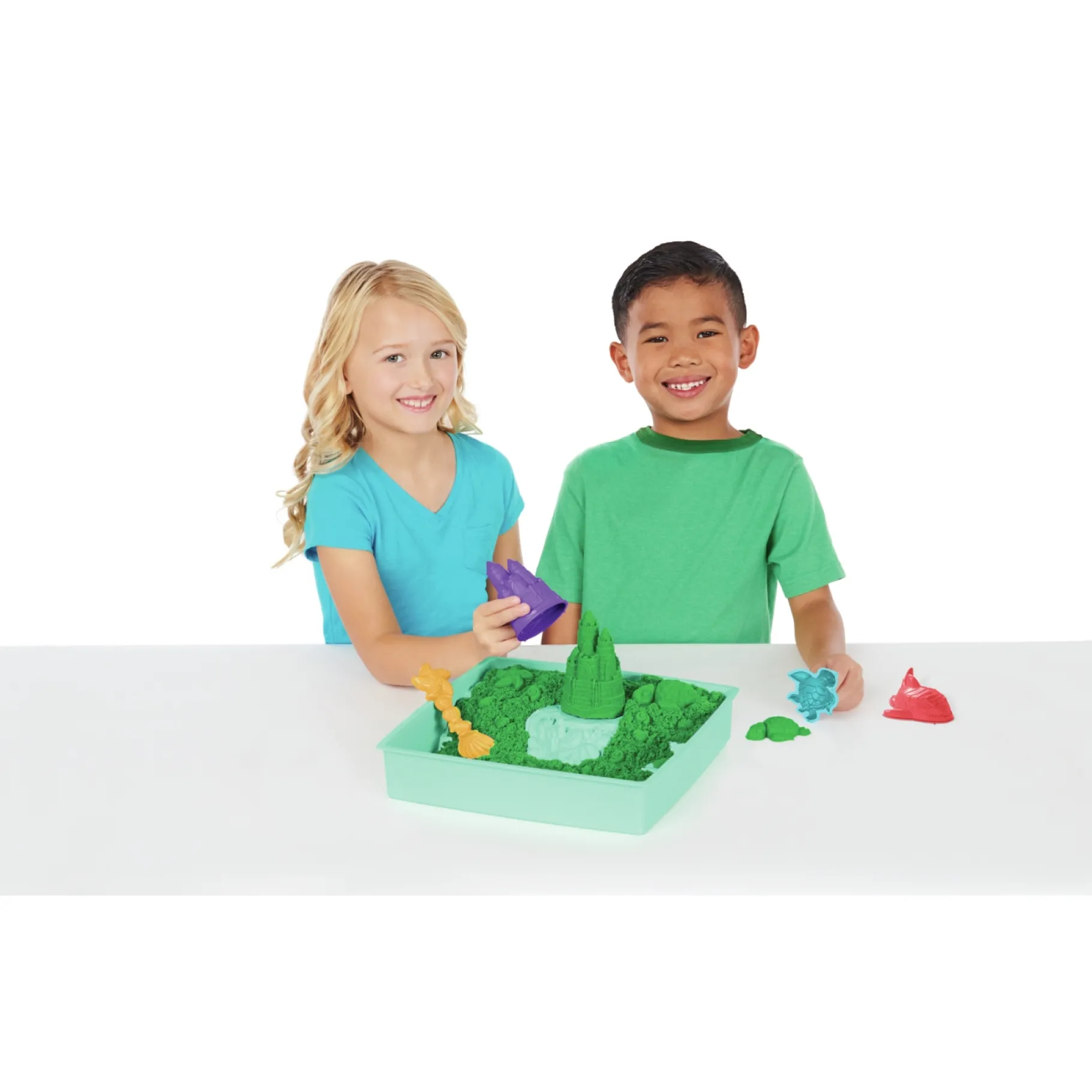 Speelzand|Speelmais>Spinmaster Kinetic Sand Sand Box Green