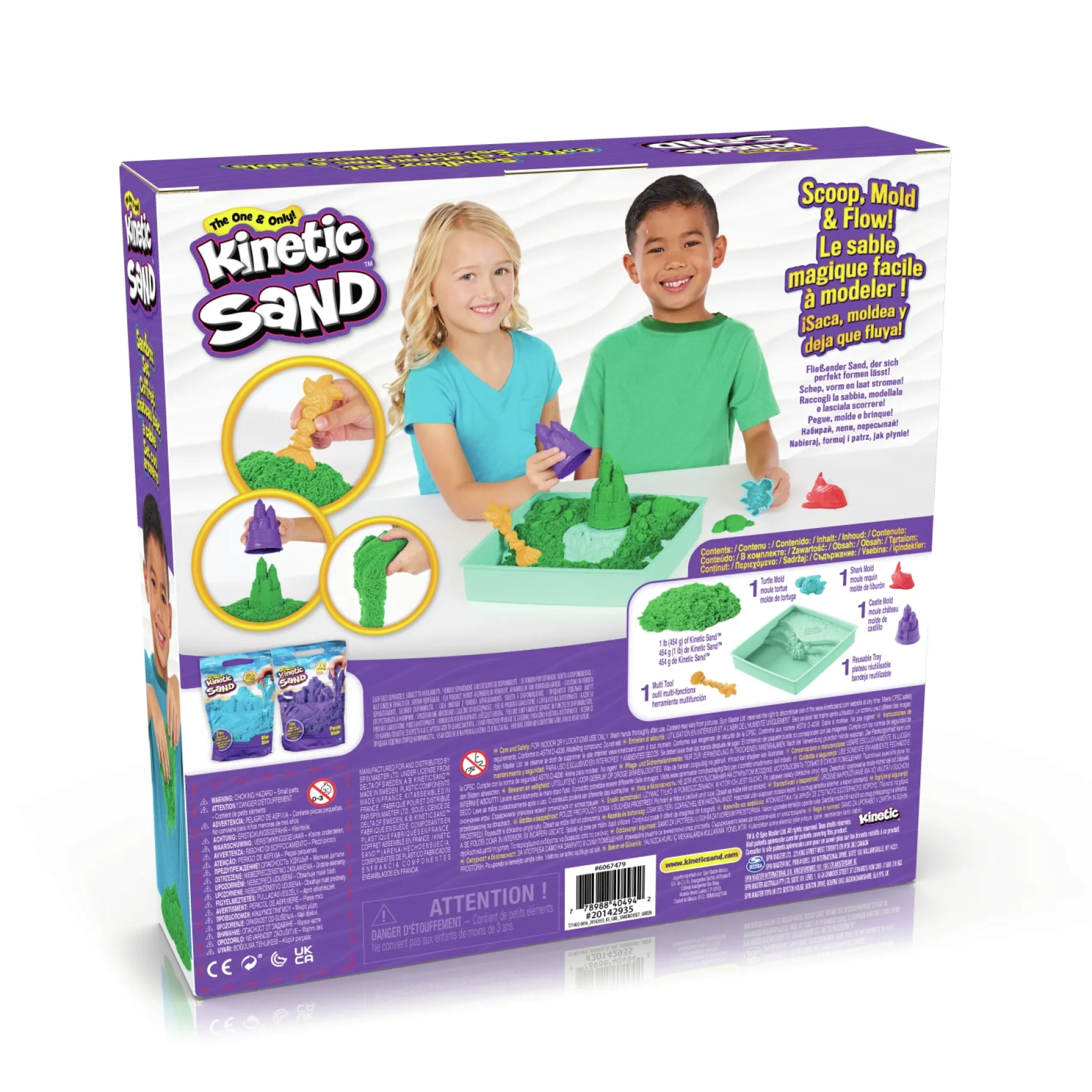 Speelzand|Speelmais>Spinmaster Kinetic Sand Sand Box Green