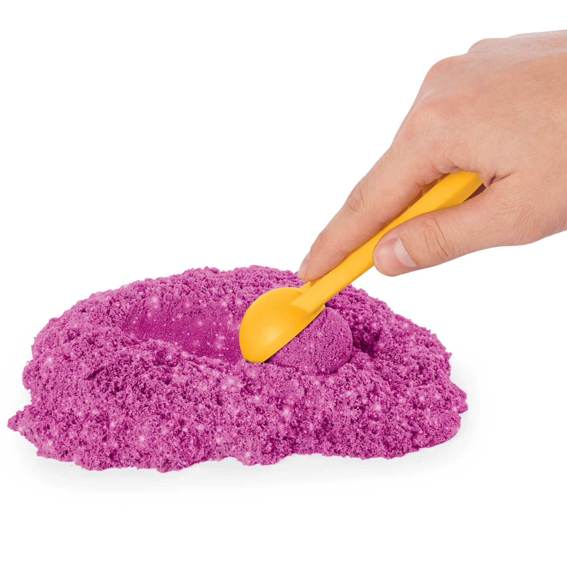 Speelzand|Speelmais>Spinmaster Kinetic Sand Sparkling Sandcastle Pink